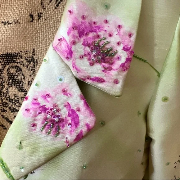 ❤️Rickie Freeman by T. J. Nites 2 Pc Silk and Wool Dress and Jacket.  Size 10. - Picture 4 of 16